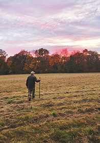 picture of Joe Hall in a field